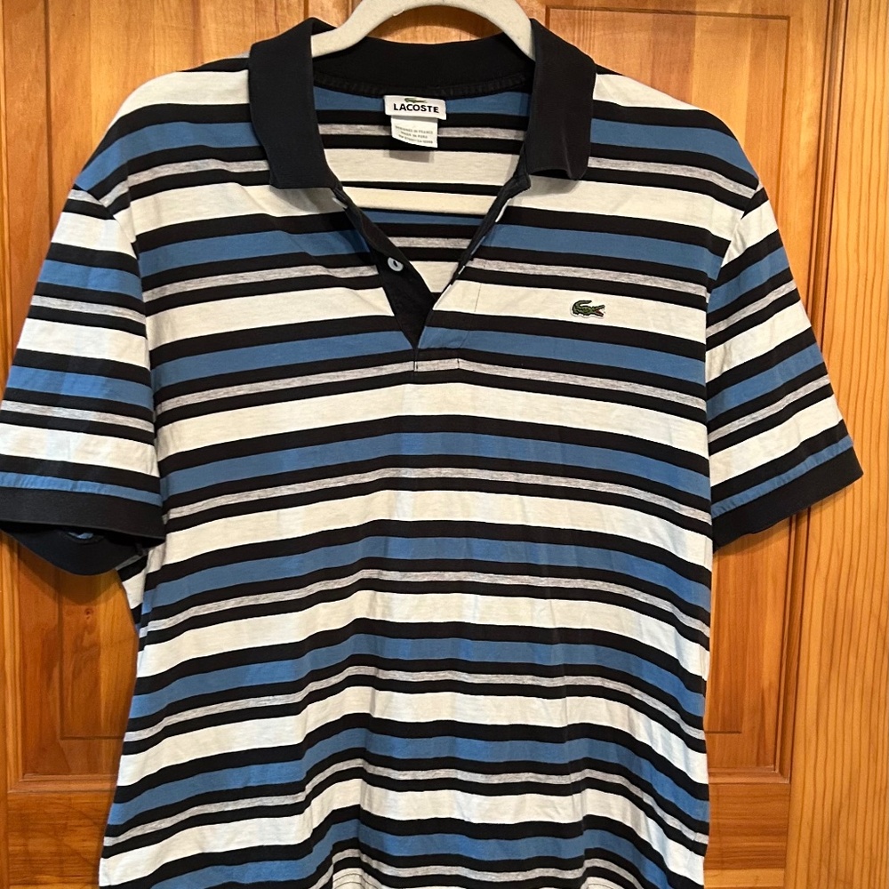 Lacoste Men's Medium Striped Polo Shirt